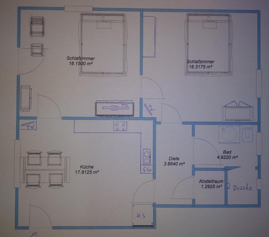 גרודיג Gaestewohnung Schlossblick מראה חיצוני תמונה